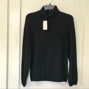 NWT Black Cashmere Charter Club Turtleneck Sweater